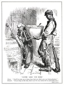 Lloyd George Faces Threats to Strike from the Miners, April, 1920 by Frederick Henry Townsend