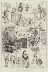 Sketches from The Armada at Drury-Lane Theatre by Frederick Henry Townsend