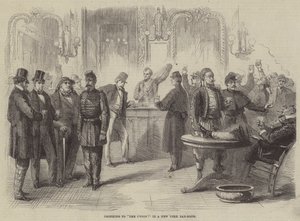Drinking to The Union! in a New York Bar-Room by Frederick John Skill