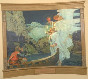 The Knight of the Holy Grail by Frederick Judd Waugh