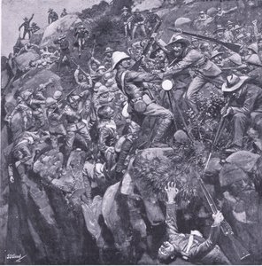 The Disaster at Nooitgedacht: The End of a Brave Signaller, from After Pretoria: The Guerilla War by Frederick Judd Waugh