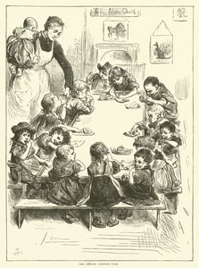 The Crèche - Dinner Time by Frederick L. Bernard