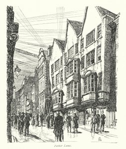 London: Fetter Lane by Frederick Landseer Maur Griggs