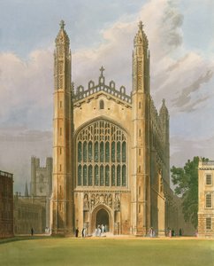 Cambridge: Kings College from History of Cambridge, Vol.1 by Frederick Mackenzie