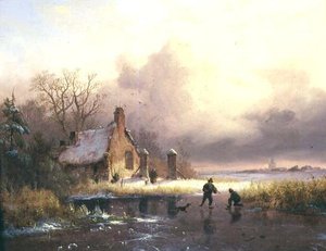 Winter Landscape by Frederick Marianus Kruseman