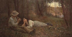 The Flute Player by Frederick McCubbin