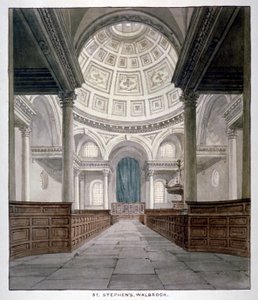Church of St Stephen Walbrook, City of London by Frederick Nash