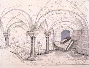 Crypt of St Mary-le-Bow by Frederick Nash
