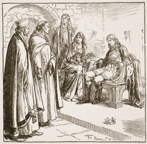 Dunstan, Edwy and Elgiva, illustration from 