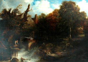 Old Water Mill, North Devon by Frederick Richard Lee