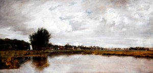 The River Yare at Thorpe, near Norwich, c.1820-21 by Frederick Waters Watts