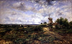 View of Hampstead Heath by Frederick Waters Watts