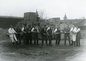 A 20 ft. Long Python Being Carried by Eleven Members of the Zoological Society Staff, London Zoo, 1924