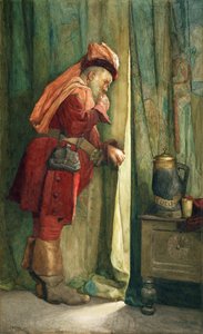 Falstaff "I will esconce me behind the Arras" by Frederick William Davis