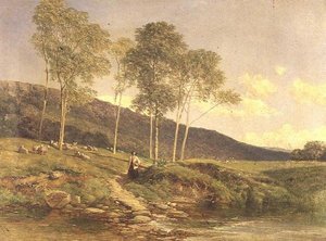 A Path Through the Meadows by Frederick William Hulme