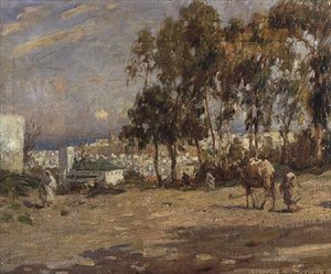 Approaching the Town by Frederick William Jackson