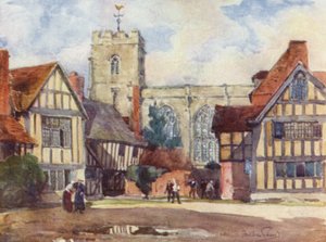 Stratford-on-Avon, The Grammar School by Frederick William Newton Whitehead