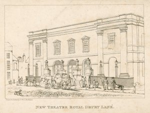 New Theatre Royal, Drury Lane, London by Frederick Wilton Litchfield Stockdale