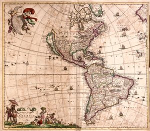 Map of America by Frederick de Wit