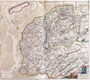 Map of Friesland by Frederick de Wit