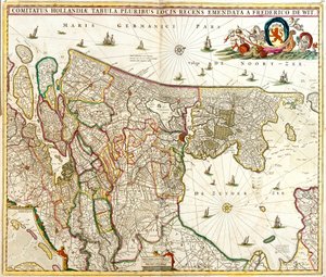 Map of the Count of Holland