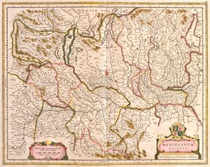 Map of the Duchy of Milan, Italy by Frederick de Wit