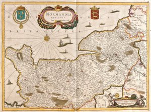 Map of the Duchy of Normandy, France by Frederick de Wit