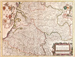 Map of the Government of Guyenne and Gascogne, France by Frederick de Wit