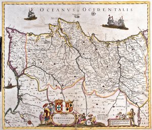 Map of the Kingdoms of Portugal and the Algarve by Frederick de Wit