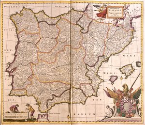 Spain & Portugal by Frederick de Wit