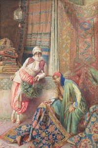 Bargaining with the Carpet Seller, c.1875