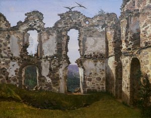 The Ruins of Brahehus in Sweden, Study, c.1832 by Frederik Hansen Sodring