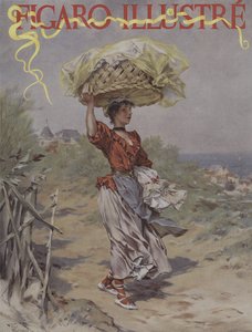 A Biarritz. Cover of Le Figaro Illustre, March 1895 by Frederik Hendrik Kaemmerer