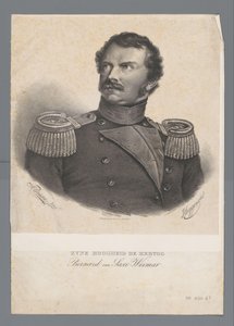 His Highness Duke Bernard of Saxe-Weimar by Frederik Lodewijk Huygens