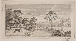 Landscape with Deer