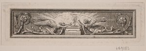 Ornament with Altar and Two Angels
