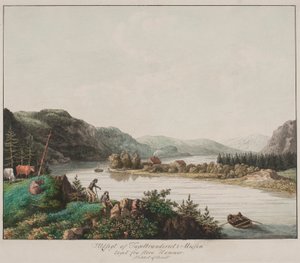 View of the Brickworks in Miøsen Taken from Store Hammer