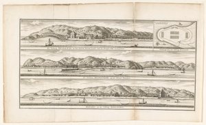 Three Fortresses in the Moluccas by Frederik Ottens