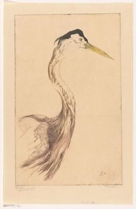 Heron by Frederika Henriëtte Broeksmit (signed by artist)