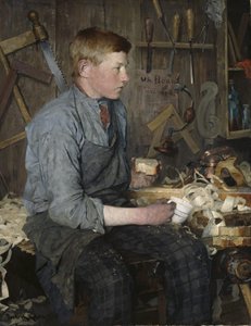 The young Carpenter by Fredrik Kolstoe