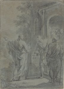 Figures (Christ Calling One of the Apostles?) by French 17th Century