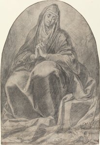 The Grieving Virgin Contemplating Instruments of the Passion by French 17th Century