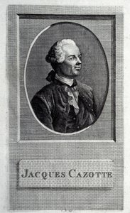 Portrait of the Author Jacques Cazotte, 1720-1792 by French Master