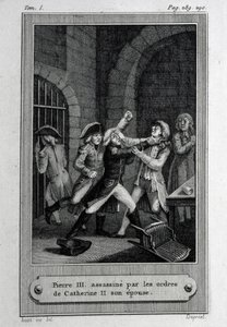 The Assassination of Emperor of Russia Peter III Fyodorovich on 17 July 1762