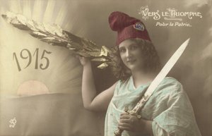 1915, Towards Triumph, For the Fatherland by French Photographer