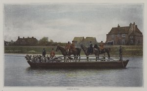 A Hunt Crossing by Ferry
