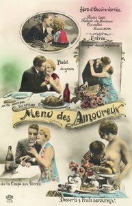 A menu for lovers