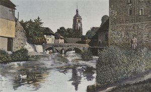 Arbois, Church and Bridge over the Cuisance