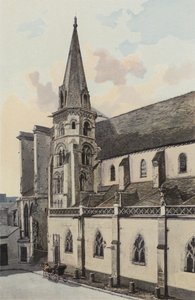 Auxerre, Saint-Eusebe Church, North Lateral Facade by French Photographer