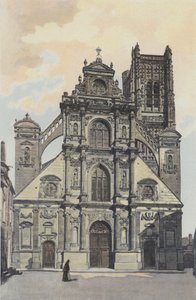 Auxerre, Saint-Pierre Church, West Facade